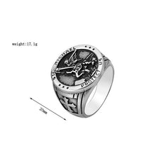 Load image into Gallery viewer, St. Michael S/Steel Signet Ring
