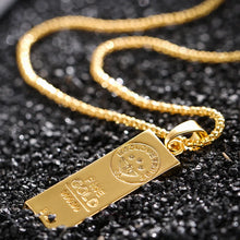 Load image into Gallery viewer, Gold Bar Pendant Necklace
