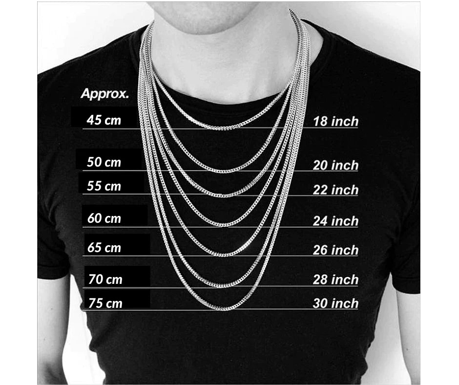 Necklace Size Guide - Rafael Jewelry Designer