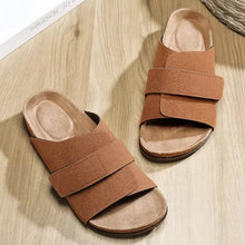 Load image into Gallery viewer, Osaka Nubuck Leather Look Slides
