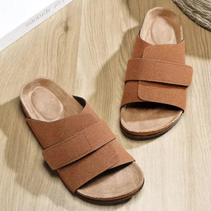 Osaka Nubuck Leather Look Slides