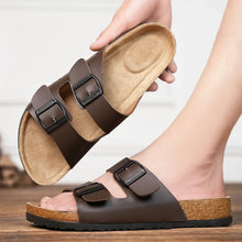 Load image into Gallery viewer, Phoenix Leather Look Sandals
