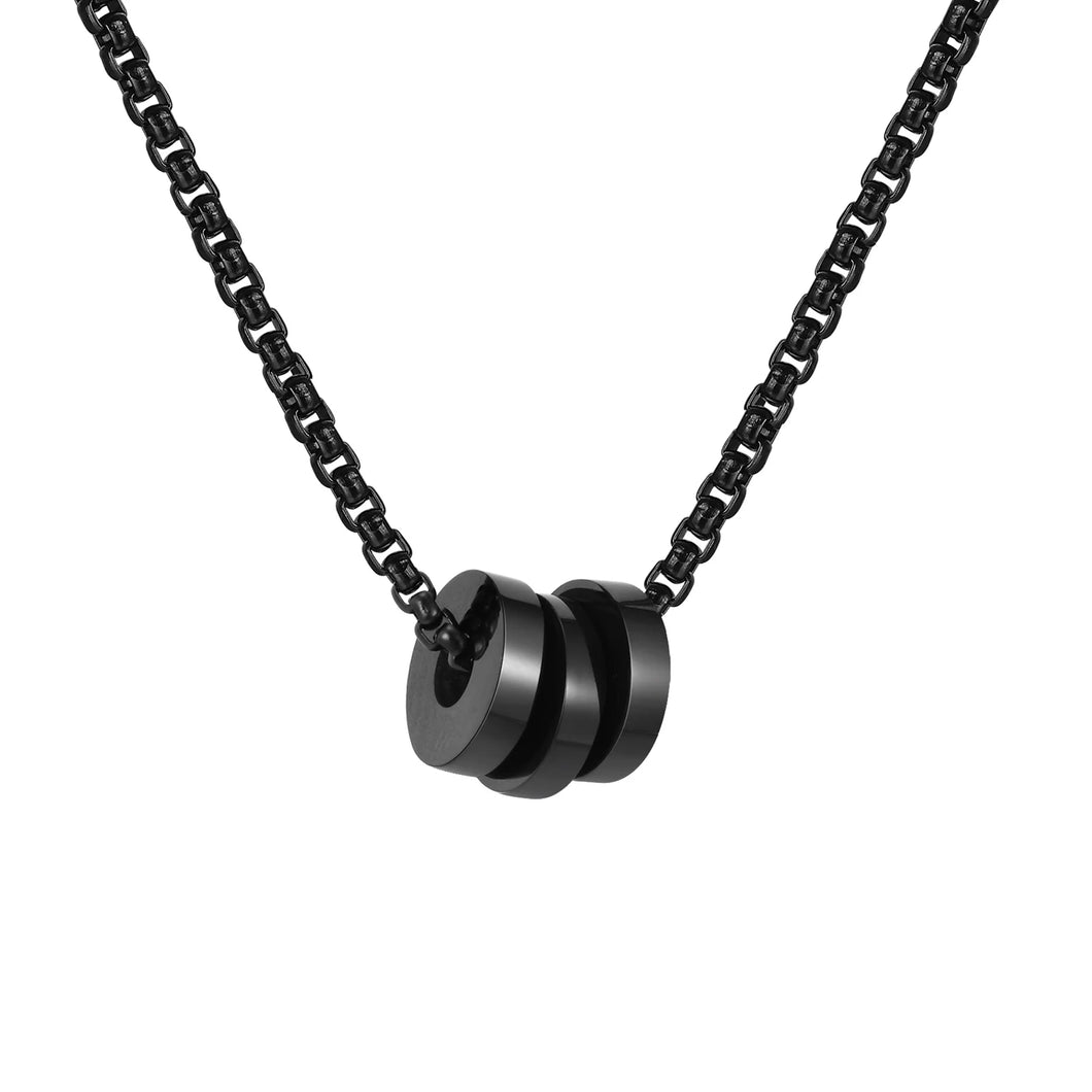 Disc Trio Pendant Necklace