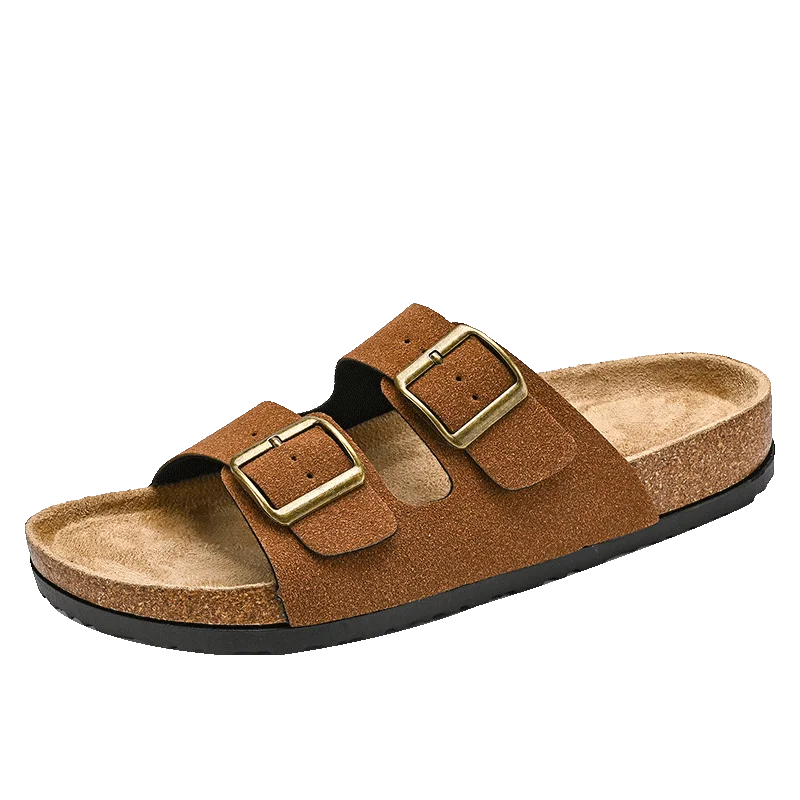 Phoenix Nubuck Leather Look Sandals