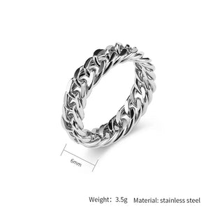 Lucio Stainless Steel Ring