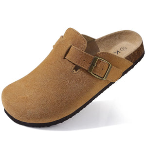 Suffolk Suede Leather Mules