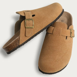 Suffolk Suede Leather Mules