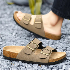 Phoenix Nubuck Leather Look Sandals