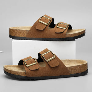 Phoenix Nubuck Leather Look Sandals