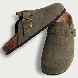 Suffolk Suede Leather Mules