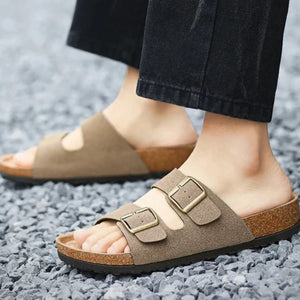 Phoenix Nubuck Leather Look Sandals