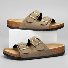 Load image into Gallery viewer, Phoenix Nubuck Leather Look Sandals
