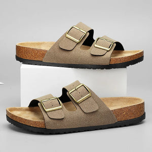 Phoenix Nubuck Leather Look Sandals