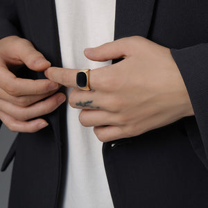 Cosme S/Steel Signet Ring