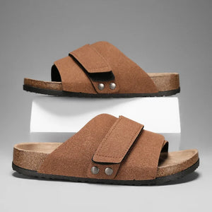 Osaka Nubuck Leather Look Slides