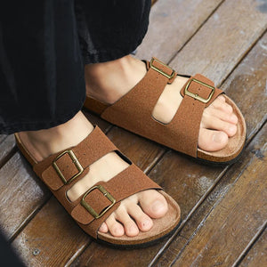 Phoenix Nubuck Leather Look Sandals