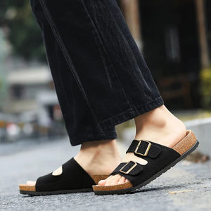 Phoenix Nubuck Leather Look Sandals