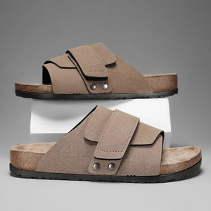 Osaka Nubuck Leather Look Slides