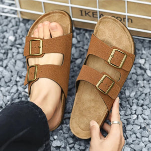 Phoenix Nubuck Leather Look Sandals