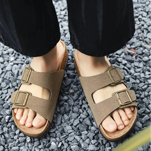 Load image into Gallery viewer, Phoenix Nubuck Leather Look Sandals
