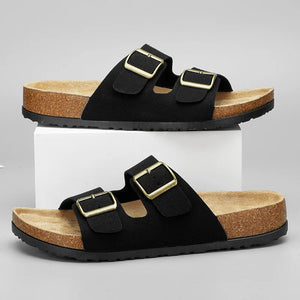 Phoenix Nubuck Leather Look Sandals