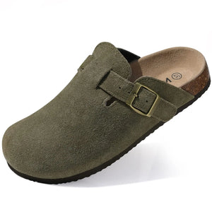 Suffolk Suede Leather Mules