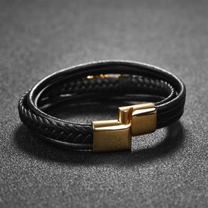 Stanton Leather Bracelet - Sidewalk Tramp