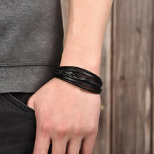 Load image into Gallery viewer, Stanton Leather Bracelet - Sidewalk Tramp
