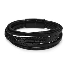 Load image into Gallery viewer, Stanton Leather Bracelet - Sidewalk Tramp
