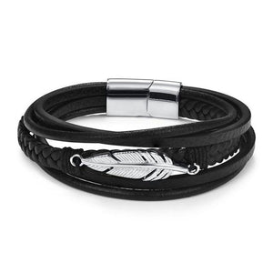 Stanton Leather Bracelet - Sidewalk Tramp