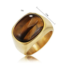 Load image into Gallery viewer, Carpo Tiger Eye Stone Ring
