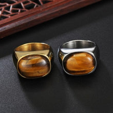 Load image into Gallery viewer, Carpo Tiger Eye Stone Ring
