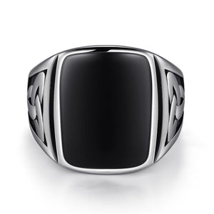 Thyone Titanium Signet Ring