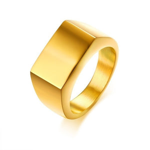 Oblong S/Steel Signet Ring