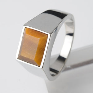 Narvi Stainless Steel Stone Ring