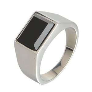 Arche Stainless Steel Stone Ring