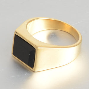 Arche Stainless Steel Stone Ring