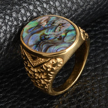 Load image into Gallery viewer, Pandia Oval Shell Stone Ring
