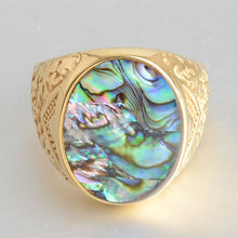 Load image into Gallery viewer, Pandia Oval Shell Stone Ring
