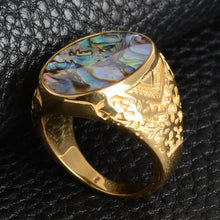 Load image into Gallery viewer, Pandia Oval Shell Stone Ring
